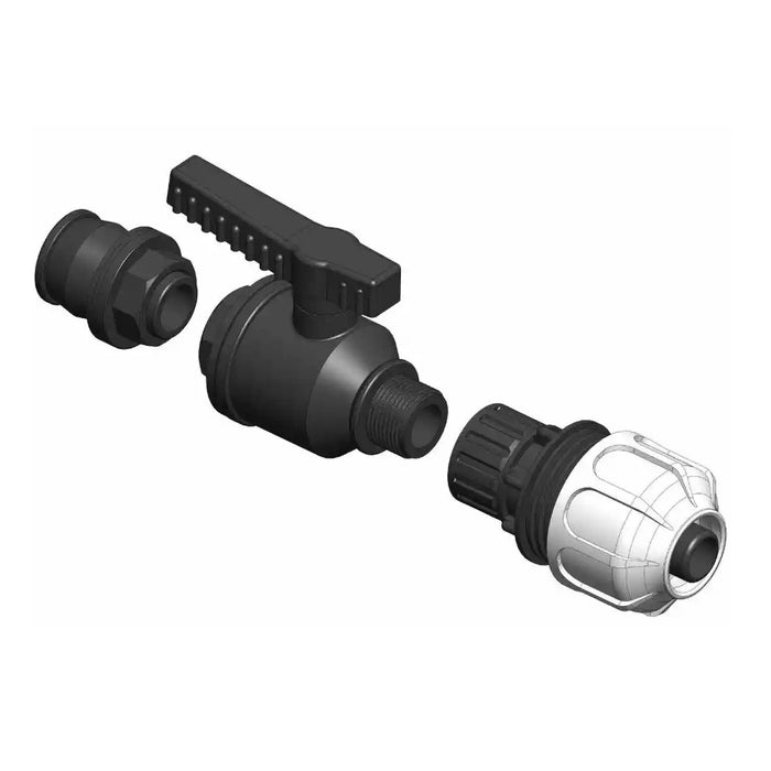 IBC 1" Ventil med 25 mm Ø rak slanganslutning