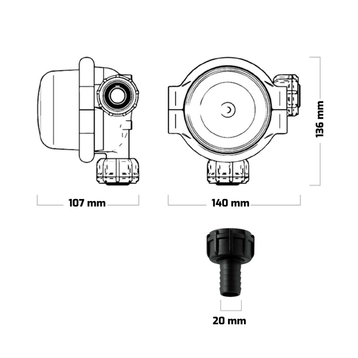 AdBlue 3D Inline Filter System